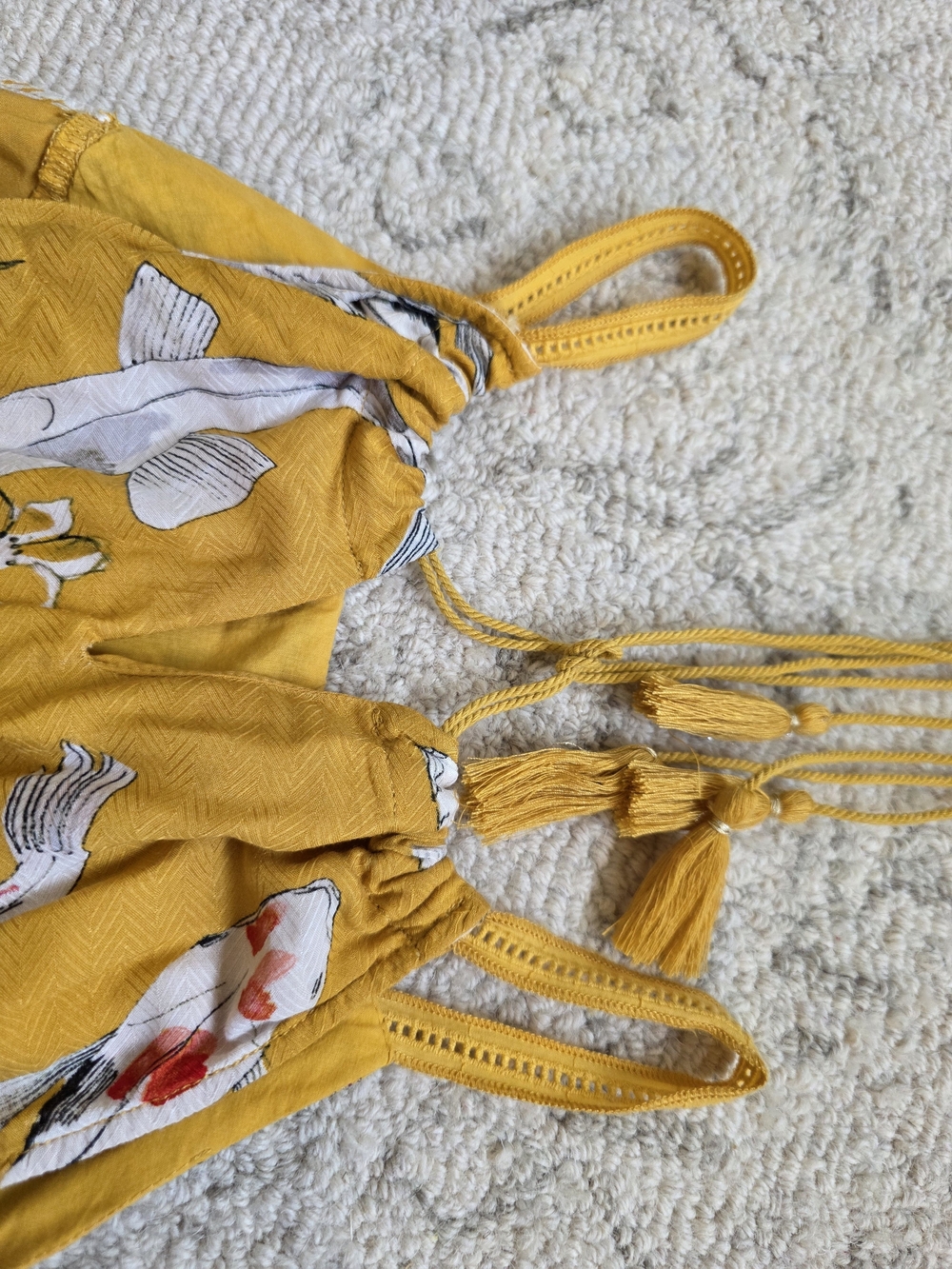 EUC Anthropologie One September "Paradiso" Koi fish maxi dress - Picture 4 of 6